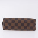 LOUIS VUITTON Damier Ebene Pochette Cosmetic PM Pouch N47516 LV Auth 192303-6