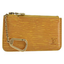 LOUIS VUITTON Epi Pochette Cles Coin Purse Yellow M63809 LV Auth 192306-1