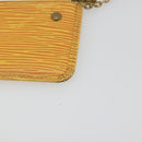 LOUIS VUITTON Epi Pochette Cles Coin Purse Yellow M63809 LV Auth 192306-15