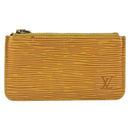 LOUIS VUITTON Epi Pochette Cles Coin Purse Yellow M63809 LV Auth 192306-13