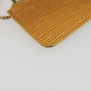 LOUIS VUITTON Epi Pochette Cles Coin Purse Yellow M63809 LV Auth 192306-14
