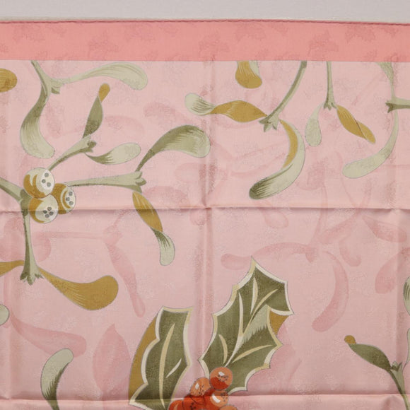 HERMES Carre90 Scarf Silk Pink Green Auth 192370M