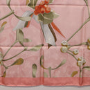 HERMES Carre90 Scarf Silk Pink Green Auth 192370M-21