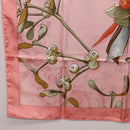 HERMES Carre90 Scarf Silk Pink Green Auth 192370M-8