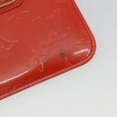 LOUIS VUITTON Vernis Pochette Cles NM Orenge Sunset M93638 LV Auth 192380-8