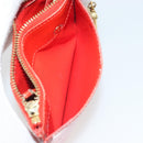 LOUIS VUITTON Vernis Pochette Cles NM Orenge Sunset M93638 LV Auth 192380-21