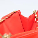 LOUIS VUITTON Vernis Pochette Cles NM Orenge Sunset M93638 LV Auth 192380-12