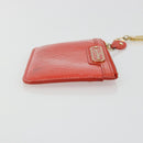 LOUIS VUITTON Vernis Pochette Cles NM Orenge Sunset M93638 LV Auth 192380-3