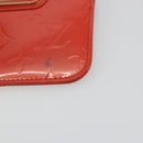 LOUIS VUITTON Vernis Pochette Cles NM Orenge Sunset M93638 LV Auth 192380-7