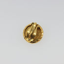 CHANEL COCO Mark Earring Metal Gold Tone CC Auth 192382-8