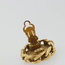 CHANEL COCO Mark Earring Metal Gold Tone CC Auth 192383-10