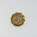 CHANEL COCO Mark Earring Metal Gold Tone CC Auth 192383-2