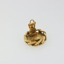 CHANEL COCO Mark Earring Metal Gold Tone CC Auth 192383-4