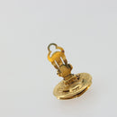 CHANEL COCO Mark Earring Metal Gold Tone CC Auth 192384-10