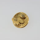 CHANEL COCO Mark Earring Metal Gold Tone CC Auth 192384-11