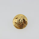 CHANEL COCO Mark Earring Metal Gold Tone CC Auth 192384-7