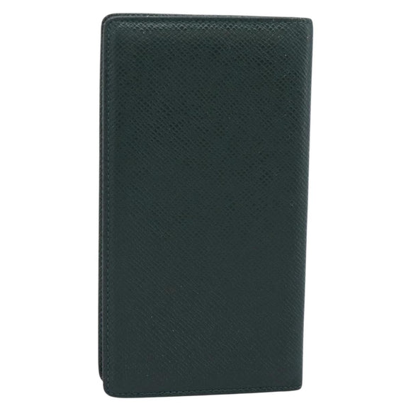 LOUIS VUITTON Taiga Billfold Card Case 2 Set Epicea Grizzly LV Auth 192414