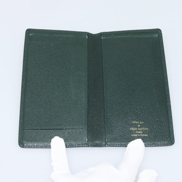 LOUIS VUITTON Taiga Billfold Card Case 2 Set Epicea Grizzly LV Auth 192414