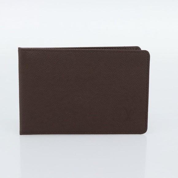 LOUIS VUITTON Taiga Billfold Card Case 2 Set Epicea Grizzly LV Auth 192414