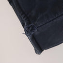 HERMES Fourre Tout MM Hand Bag Canvas 2 Set Navy Orange Auth 192416-8