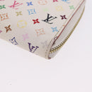 LOUIS VUITTON Monogram Multicolor Zippy Wallet White M60241 LV Auth 192417-10