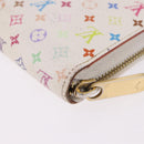 LOUIS VUITTON Monogram Multicolor Zippy Wallet White M60241 LV Auth 192417-12