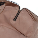 GUCCI Ghost Boston Bag Leather 2way Black Silver Auth 192424SAM-21