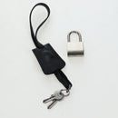 GUCCI Ghost Boston Bag Leather 2way Black Silver Auth 192424SAM-26