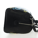 GUCCI Ghost Boston Bag Leather 2way Black Silver Auth 192424SAM-5