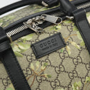 GUCCI GG Supreme Blooms Boston Bag PVC 2way Beige Silver 406380 Auth 192425A-16