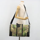 GUCCI GG Supreme Blooms Boston Bag PVC 2way Beige Silver 406380 Auth 192425A-26
