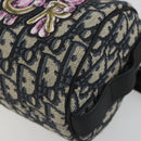 Christian Dior Trotter Canvas Shoulder Bag Navy Auth 192430M-10