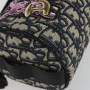 Christian Dior Trotter Canvas Shoulder Bag Navy Auth 192430M-11