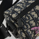 Christian Dior Trotter Canvas Shoulder Bag Navy Auth 192430M-14