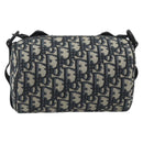 Christian Dior Trotter Canvas Shoulder Bag Navy Auth 192430M-3
