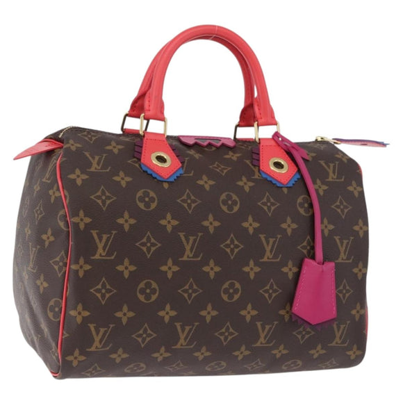 LOUIS VUITTON Monogram Totem Speedy 30 Hand Bag M41665 LV Auth 192431SV