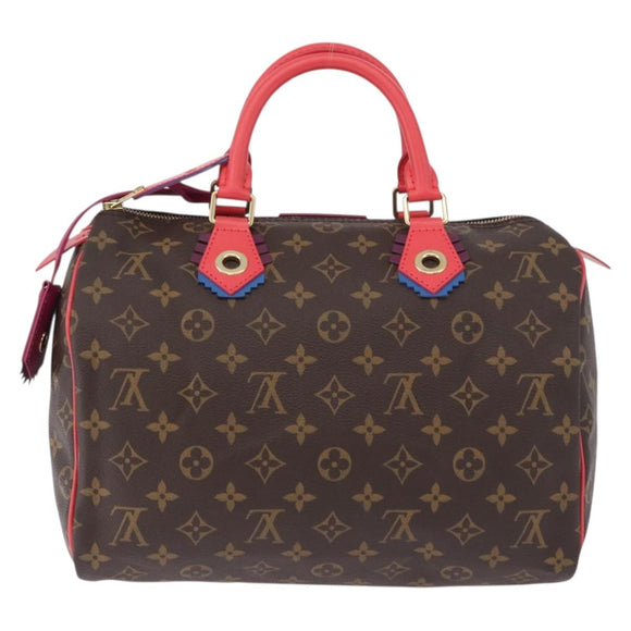 LOUIS VUITTON Monogram Totem Speedy 30 Hand Bag M41665 LV Auth 192431SV
