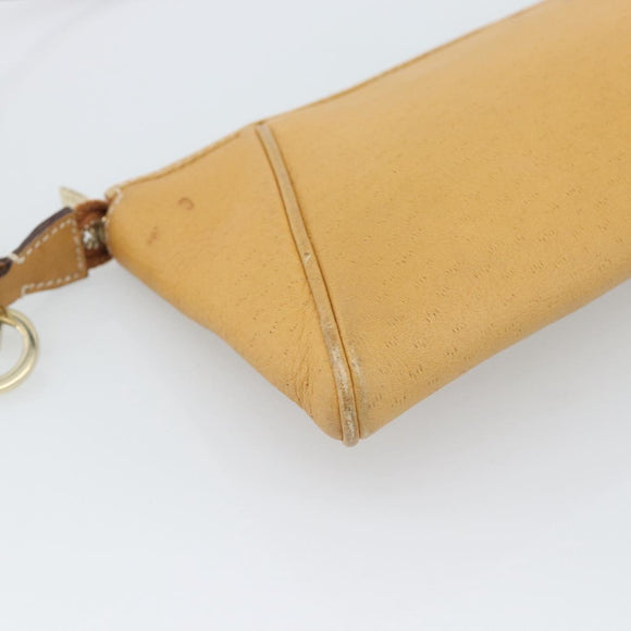 Salvatore Ferragamo Gancini Shoulder Bag Leather Brown Gold Auth 192432