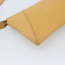 Salvatore Ferragamo Gancini Shoulder Bag Leather Brown Gold Auth 192432-17