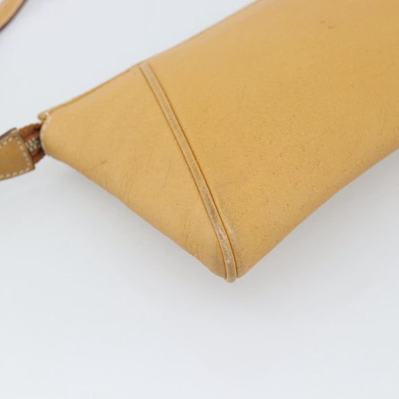 Salvatore Ferragamo Gancini Shoulder Bag Leather Brown Gold Auth 192432