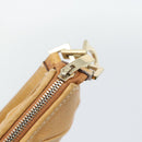 Salvatore Ferragamo Gancini Shoulder Bag Leather Brown Gold Auth 192432-9