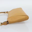 Salvatore Ferragamo Gancini Shoulder Bag Leather Brown Gold Auth 192432-3