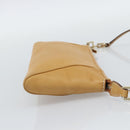 Salvatore Ferragamo Gancini Shoulder Bag Leather Brown Gold Auth 192432-4