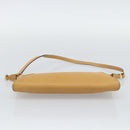 Salvatore Ferragamo Gancini Shoulder Bag Leather Brown Gold Auth 192432-5