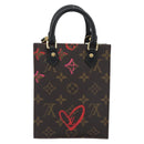 LOUIS VUITTON Monogram Fall in Love Petit Sac Plat Bag 2way M80839 Auth 192433M-3