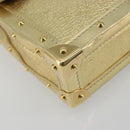 LOUIS VUITTON Suhari Emerble Shoulder Bag Leather Gold LV Auth 192434V-12