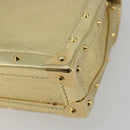 LOUIS VUITTON Suhari Emerble Shoulder Bag Leather Gold LV Auth 192434V-13
