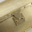 LOUIS VUITTON Suhari Emerble Shoulder Bag Leather Gold LV Auth 192434V-15