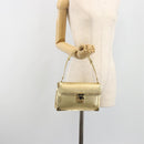 LOUIS VUITTON Suhari Emerble Shoulder Bag Leather Gold LV Auth 192434V-23