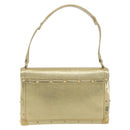 LOUIS VUITTON Suhari Emerble Shoulder Bag Leather Gold LV Auth 192434V-3